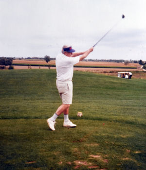 Elfed was a passionate golfer.