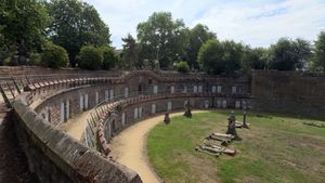 The catacombs at Warstone Lane Cemetery in Birmingham.