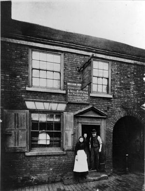The entrance to Eldon Street, Darlaston. Photo courtesy of Walsall Archives