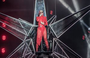 Katy Perry performs in Birmingham. Pic: Martin Dunning