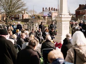 Supporting image for story: Poignant ceremony marks centenary of Tipton factory explosion which killed 19 young girls