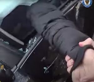 A screenshot from West Midlands Police video footage