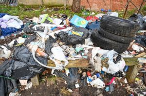 Birmingham Bin Strike continues on the streets of the city into New Year 2026. Here in Bordesley Green, fly-tipping is increasing. January 1 2026. // With the long-running industrial action continuing families say they now have no idea when their rubbish will be collected. Strike action has been going on since January after Birmingham City Council bin workers walked out in a dispute over pay and jobs.Locals say overflowing wheelie bins and fly-tipped waste are making life hell as the strikes look likely to continue into the new year.
