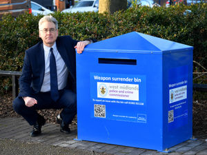 Supporting image for story: 'Robust policing' needed to tackle knife crime, says commissioner as he unveils weapon bin