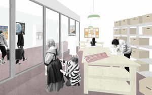 The building would also feature a sewing room