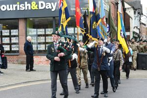 The parade in Market Drayton