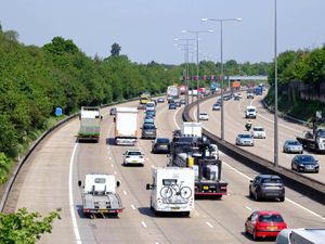 Traffic on the M25