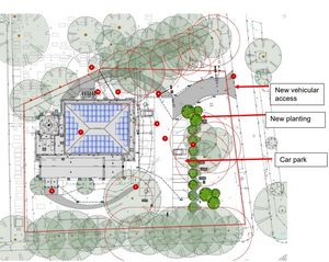 Proposed development for St Michael's Church in Boldmere, Sutton Coldfield, Birmingham. Taken from council document.
