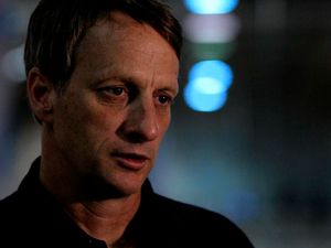 Supporting image for story: Tony Hawk shares video of his daughter conquering her skateboard fears