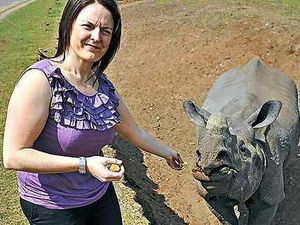 Supporting image for story: Adopted rhino tribute for killed police officer