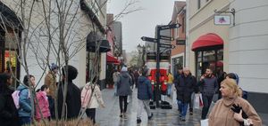 Plenty of people could be seen in and around McArthurGlen on Boxing Day