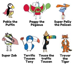 Shropshire schoolchildren were invited to design road safety-themed superheroes 
