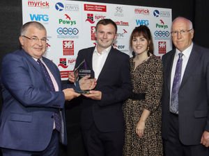 Supporting image for story: Young businessman picks up Powys award