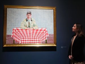 Supporting image for story: New David Hockney paintings depicting members of inner circle to go on display