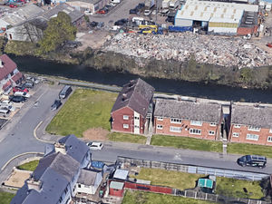 Supporting image for story: 'Nightmare': Walsall mountain of rubbish can be seen on Google Earth
