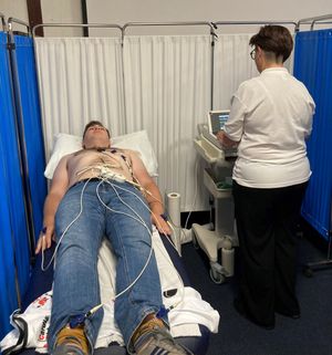 Anthony's friend Charlie Hodgson gets screened at last year's event.