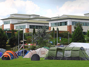 Supporting image for story: Stafford hospital campers to be moved on after car park plans granted green light