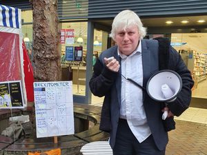 Supporting image for story: North Shropshire by-election candidate Boris Been-Bunged 'has a party' with voters