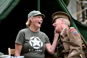  Amanda Beaumont and Rob Wanling at the Ironbridge WW2 Weekend