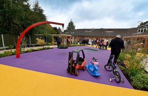 The newly transformed Centred Garden at Acorns Children's Hospice, Walsall.