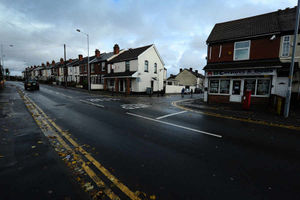 The junction of Neachells Lane and Hart Road where Ashley Barrs was hit