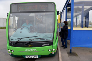 Back in business – the Harlescott park-and-ride service is running again