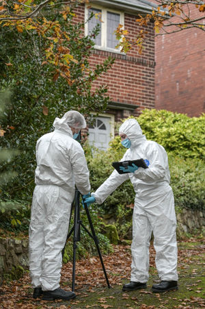 Forensics teams were at the scene earlier this week. Photo: SnapperSK