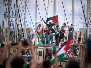 Supporting image for story: Aid flotilla sets sail from Spain bound for Gaza