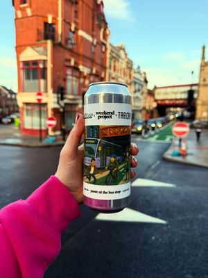 The Tap and Can bar has launched a beer called "Panic at the Bus Stop" to poke fun at the controversial gyratory scheme near Shrewsbury railway station. Picture: Tap and Can