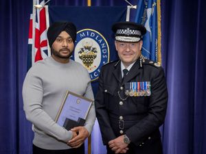 Supporting image for story: Police award given to Wolverhampton taxi driver who helped student officer detain suspect