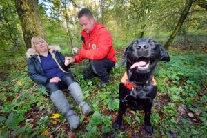Richard Rollinson with Ted and Nicola Gough, from Hilton Hotels