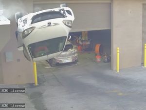 Supporting image for story: Mazda driver loses footing, leading to spectacular crash