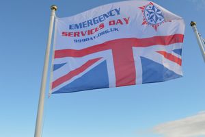 The Emergency Services Day flag