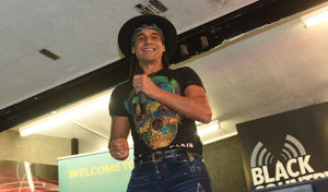 X Factor legend Chico puts on a show in Halesowen. Photo: Dudley Council