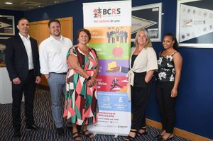 BCRS Business Loans from left Gareth Evans, Andy Hustwit, Louise Armstrong, Lynn Wyke and Karen Morgen