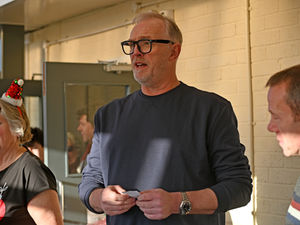 Supporting image for story: Watch Taskmaster host Greg Davies bring laughs at chaotic Christmas raffle draw in Wem