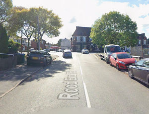 Rood End Road, Oldbury, near to where the incident took place