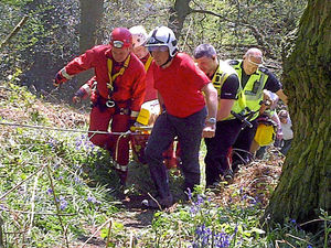 Supporting image for story: Rescue team saves woman after 50ft fall in wood near Kidderminster