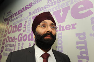 Nishkam Primary School judged as needing improvement by Ofsted. Head teacher Harmander Dhanjal. Pic: David Hamilton