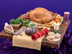Supporting image for story: Cadbury World makes chocolate Christmas dinner complete with turkey and sprouts