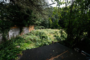 Where the road would be built to access the homes