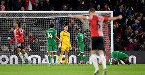 Sekou Mara scores the second for the Saints