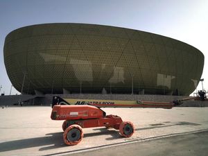 Supporting image for story: Qatar detains dozens of workers protesting over late pay before World Cup