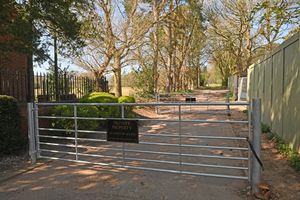 Field entrance in Roman Lane.