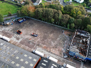 Supporting image for story: New drone photos show Willenhall site earmarked for food firm's new facility after devastating blaze