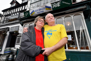 Ali Cosh and Alan De La Hay are on the hunt for a new premises to house the Help Ukraine Telford charity shop