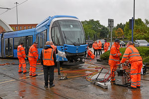 The incident caused a large amount of traffic in the area, with many being forced to find alternative forms of travel