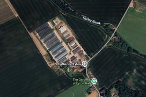 Aerial shot of the Eyton House Farm site. Picture: Google Maps