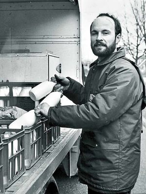 Paul Nicholls at work in the 1980s