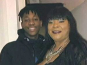 Shakur Pinnock with his mother Celine Fraser-Pinnock